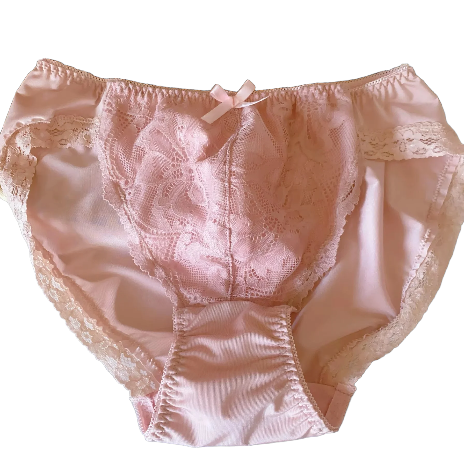 Man's Lace Briefs Harajuku BF Panty Pink Bowtie Thai