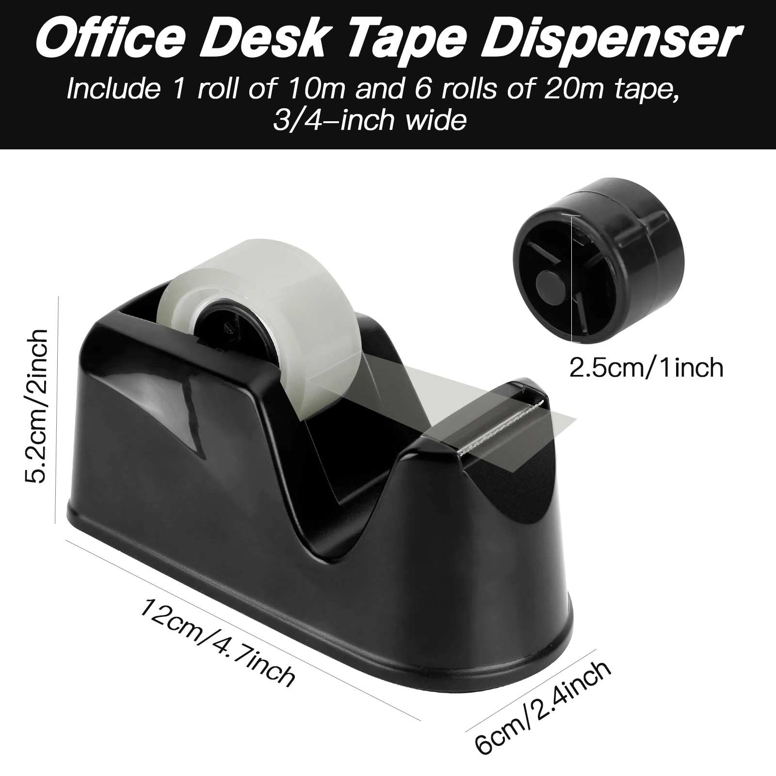 8 롤 투명 테이프 테이프 절단 기계와 접착 테이프 디스펜서 크리 에이 티브 편지지 학교 사무용품 포장