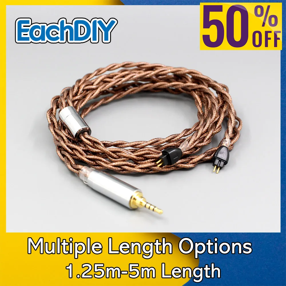 

99% 24k Gold 7n Pure Silver Graphene Shield Earphone Cable For HiFiMan RE2000 Topology Diaphragm Dynamic Driver LN008552