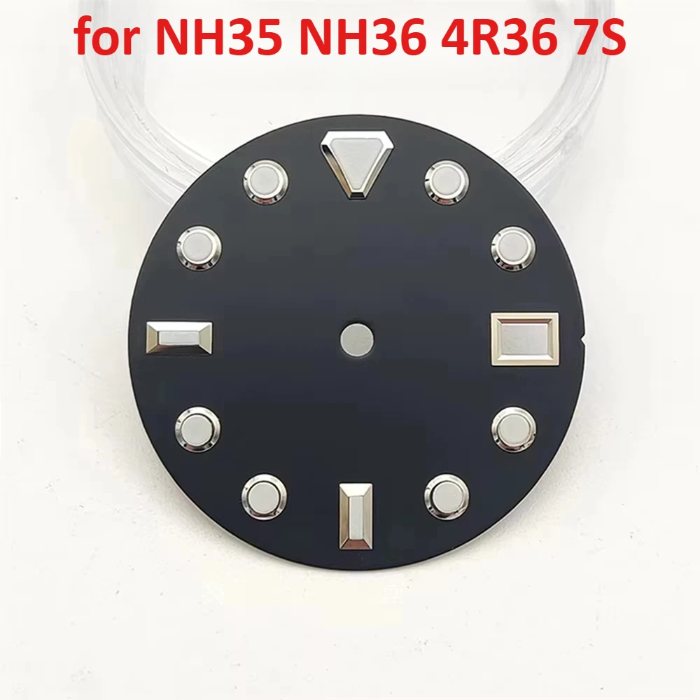 

28.5MM NH35 Dial Green Luminous Watch Dial for NH35 NH36 4R36 7S Movement Replacement Watch Faces Repair Parts