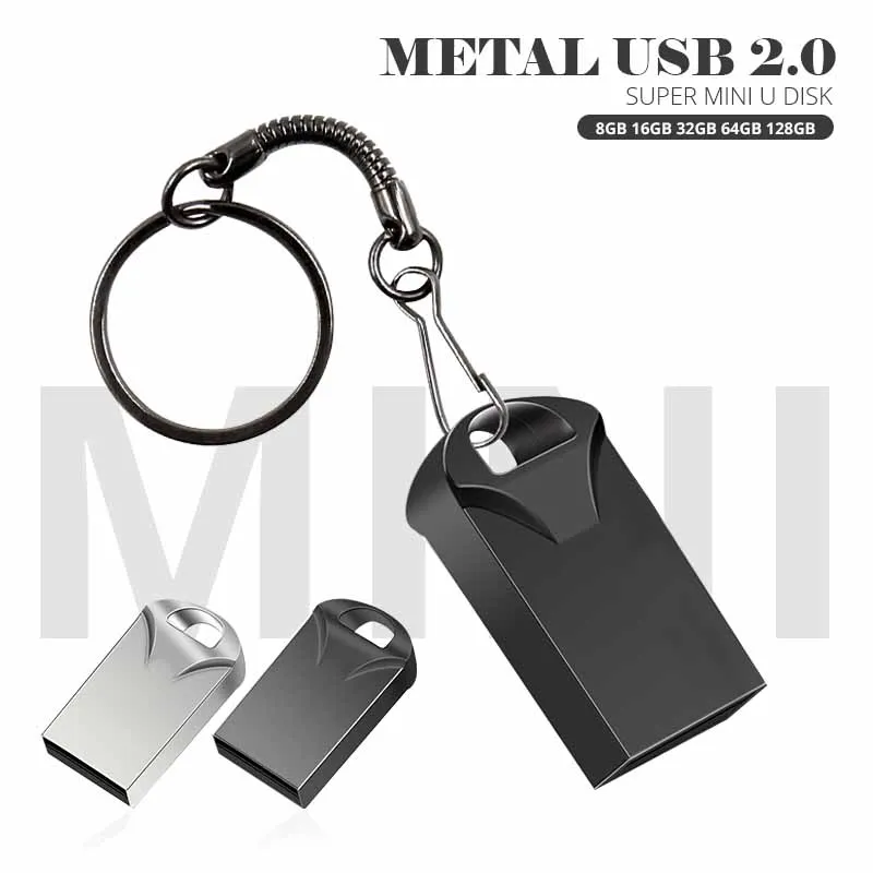 Nuovissimo Mini USB Flash Drive 128GB 64GB 32GB 16GB 8GB Pen Drive USB 2.0 Flash Pendrive 64GB 128GB Memory Stick USB Flash Gift