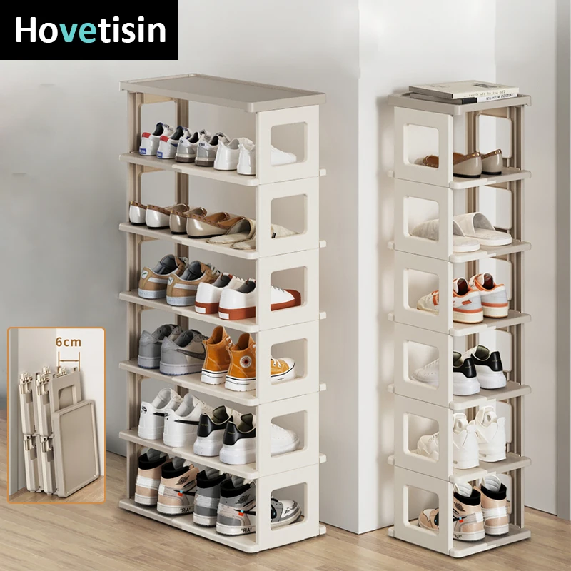 

Folding Shoe Rack Dormitory Foldable Stand Cabinet Multi-layer Home Space-saving Shoes Storage Installation-Free Shoe Hanger