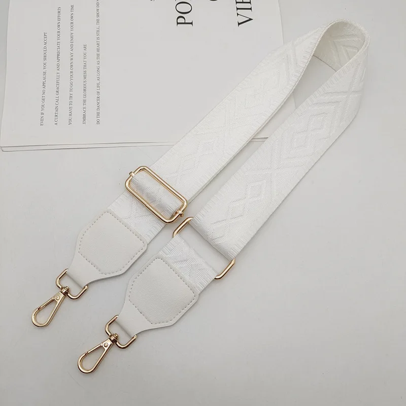 IGNICASE New Rhombus Wide Shoulder Strap Adjustable Solid Color Versatile Webbing Accessories Women's Bag Replacement Belt