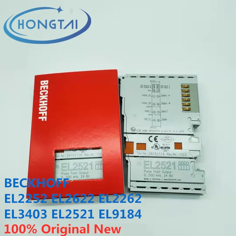 

Free Shipping Original New BECKHOFF Module EL2252 EL2622 EL2262 EL3403 EL2521 EL9184 Hot Sale