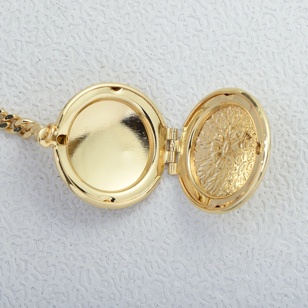 اليدوية الذهب اللون الرجال سترة سلسلة ألبرت ساعة الجيب سلسلة مع قلادة المنجد هدية عيد الأب2027 #3