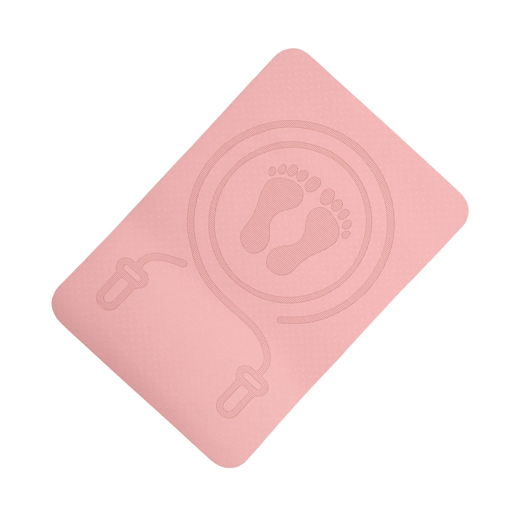 

1pc TPE Anti-slip Jumping Rope Mat 60x40x0.8cm Workout Pad for Home Fitness Yoga Quiet Sports Exercise