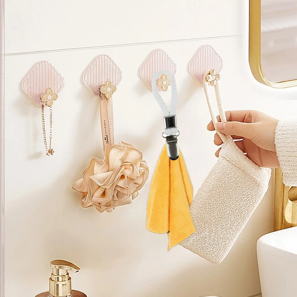 

Towel Holder, Tea Towel Holder, No Sewing Clip, For Hanging, Beige Hook Easy To Fall Off And Has Strong Bearing Capacity