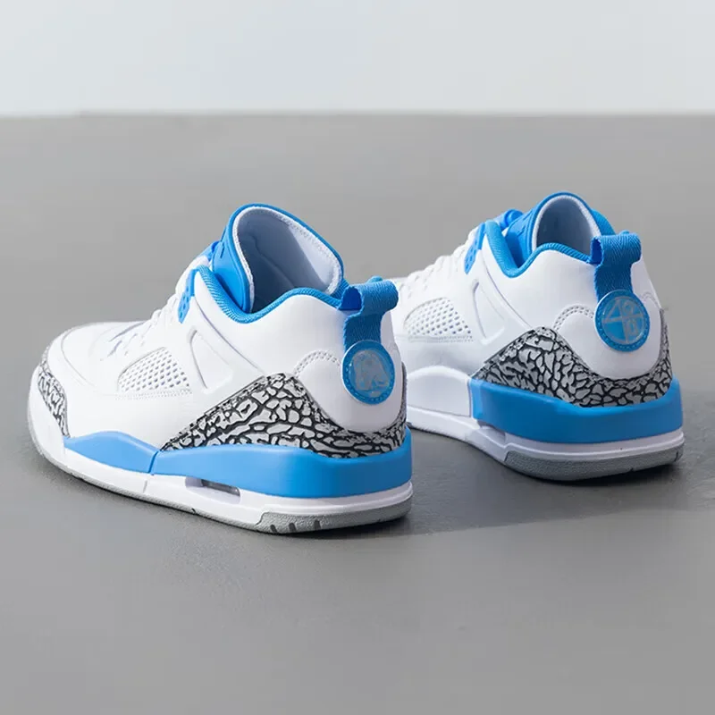 Jordan Spizike LOW Masculino e Feminino Conforto Versátil Baixo Top Retro Boardshets BlueWhite