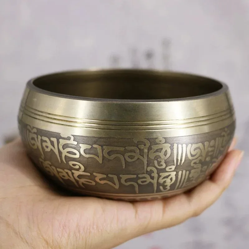 95.cm/11cm/14.5cmTibetan Bowl Singing Bowl Decorative-wall-dishes Home Decoration Decorative Wall Dishes Tibetan Singing Bowl