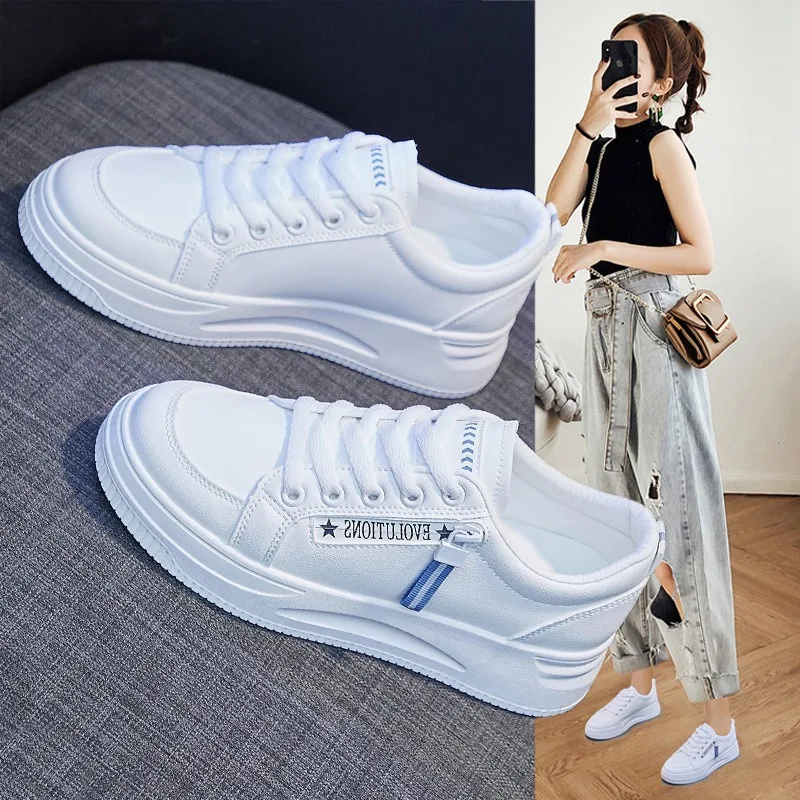 Fashion Women Casual Shoes 2024New Trend Breathable Little White Shoes Comfortable Running Shoe Platform Sneakers Tenis De Mujer