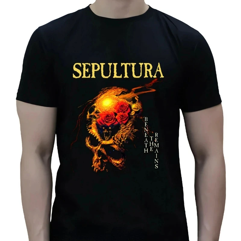 2024 New SEPULTURA ROOTS 30 YEARS T SHIRT METAL CAVALERA Printed T-shirt Vintage Women Men Short-sleev jojo bizarre adventure