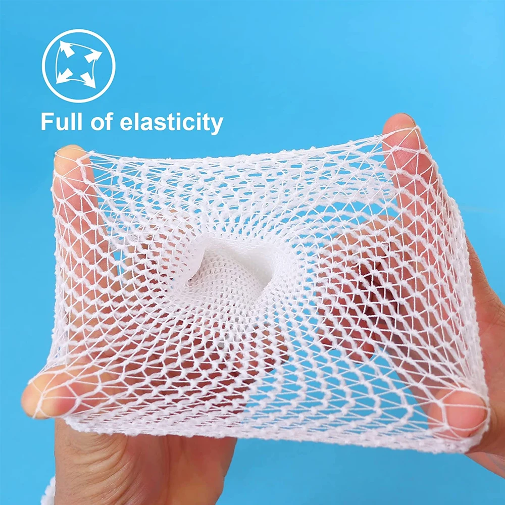 2RollS Net Tubular Bandage Elastic Mesh Wound Dressing Tubing Gauze Breathable Bandage Fix Net Bandage Retainer Stretch TubeTape