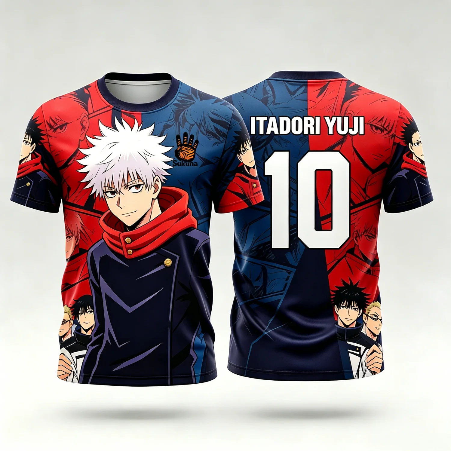 2026 Summer Jujutsu Kaisen Retro Cosplay T-shirt Men's 3D Printed Jiu Jitsu Short-sleeved Family Unisex Children's Sports Shirt