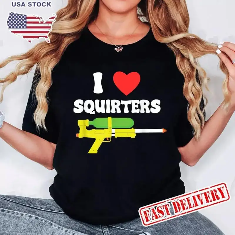 

I Love Squirters Funny 80'S Squirt Guns Awesome Retro Design T Shirt
