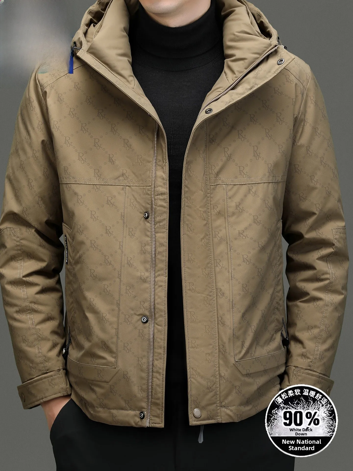 

Утепленная повседневная мужская пуховая куртка Woodpecker: теплая, морозостойкая, с капюшоном, для активного отдыха, больших размеров