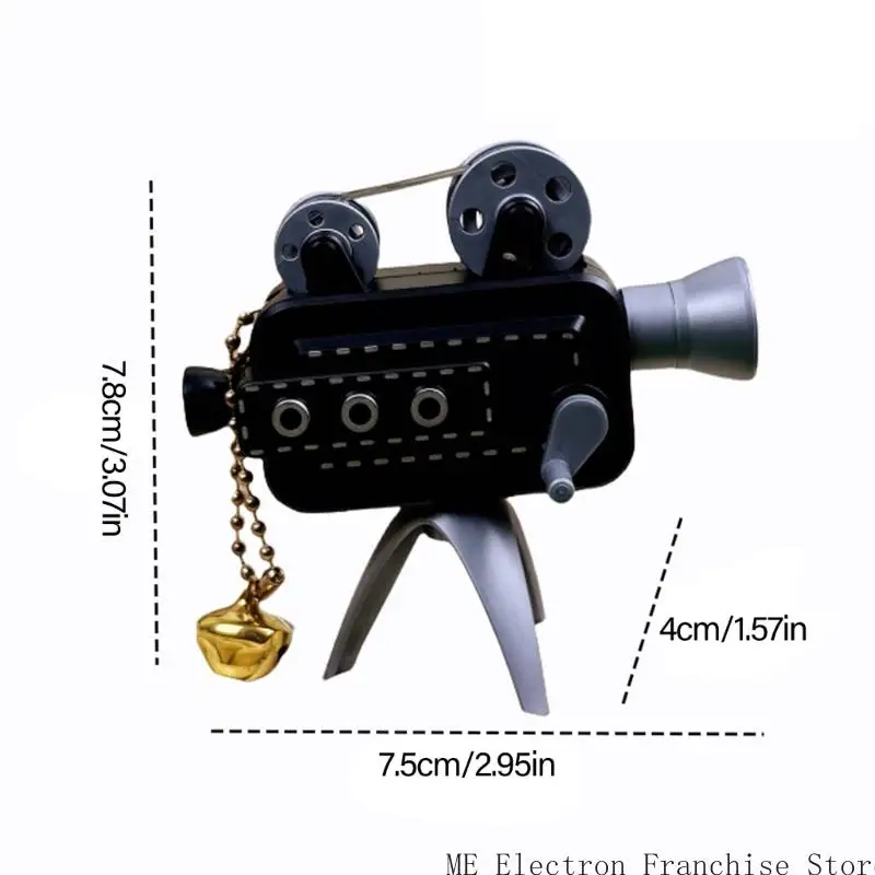 T5EA Mini Retro Movie Procectors Keychains с рукоятым проекционным Keyring