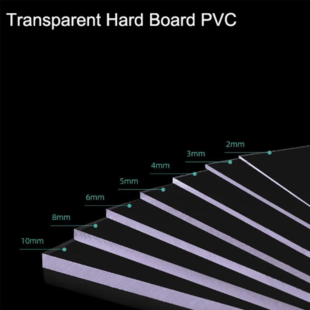 Hojas de PVC transparentes para materiales de modelo de construcción DIY, Material de fabricación de modelos hecho a mano, tablero plano de plástico