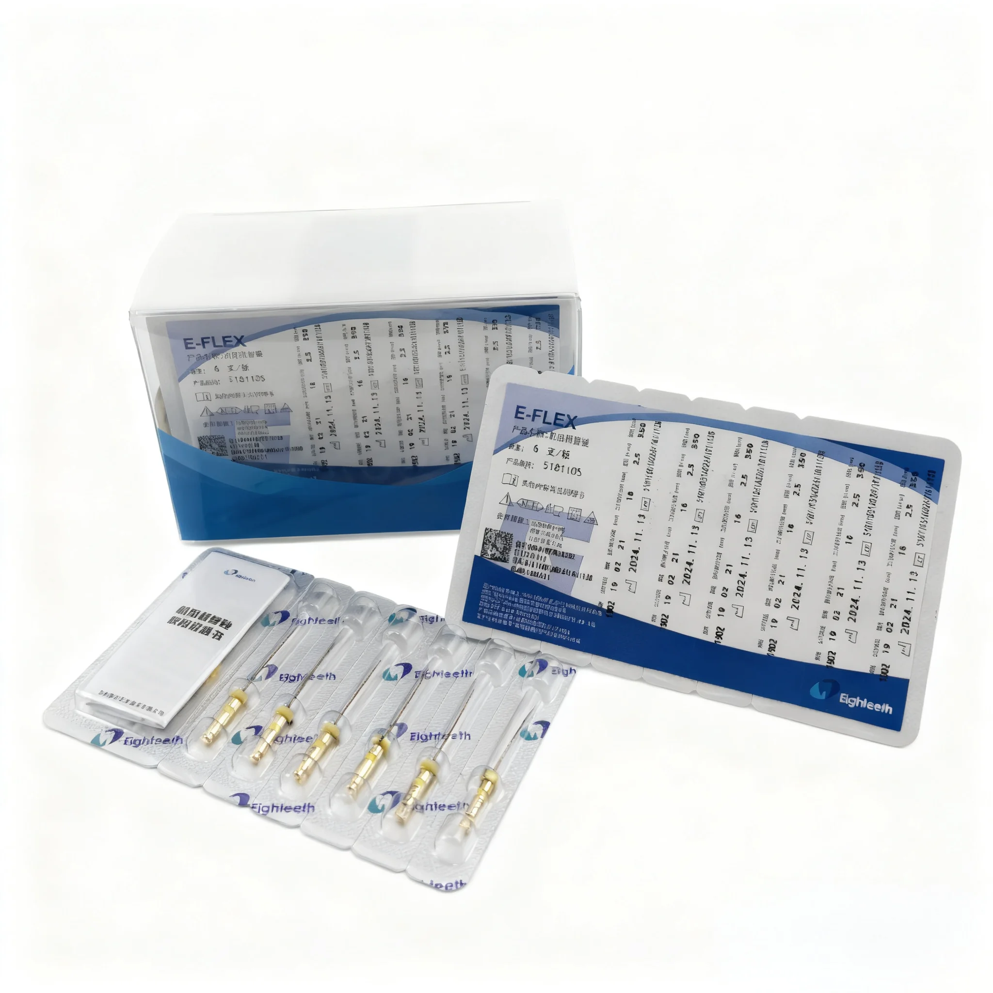 

30 Pieces/5 Sets Eighteeth Endodontic Files Heat Activated Root Canal Files Dental DentistryFile Endodontic files