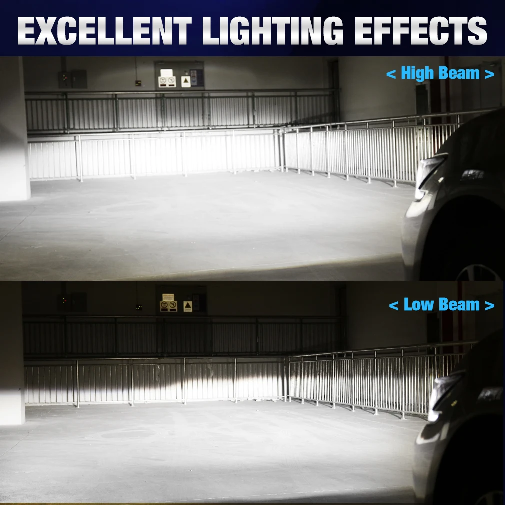 XSTORM H8 H11 LED Headlight Bulbs 9005 HB3 9006 HB4 Led Lamps Canbus Mini 20000LM 6500K CSP for Car Fog Lights 12V