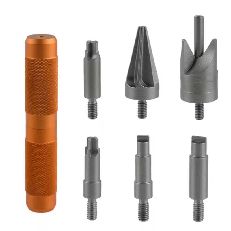 

SHGO-Steel Case Chamfer Deburring Tools Steel Case Prep Multitool For Removing Crimps Pocket Cleaner Reamers