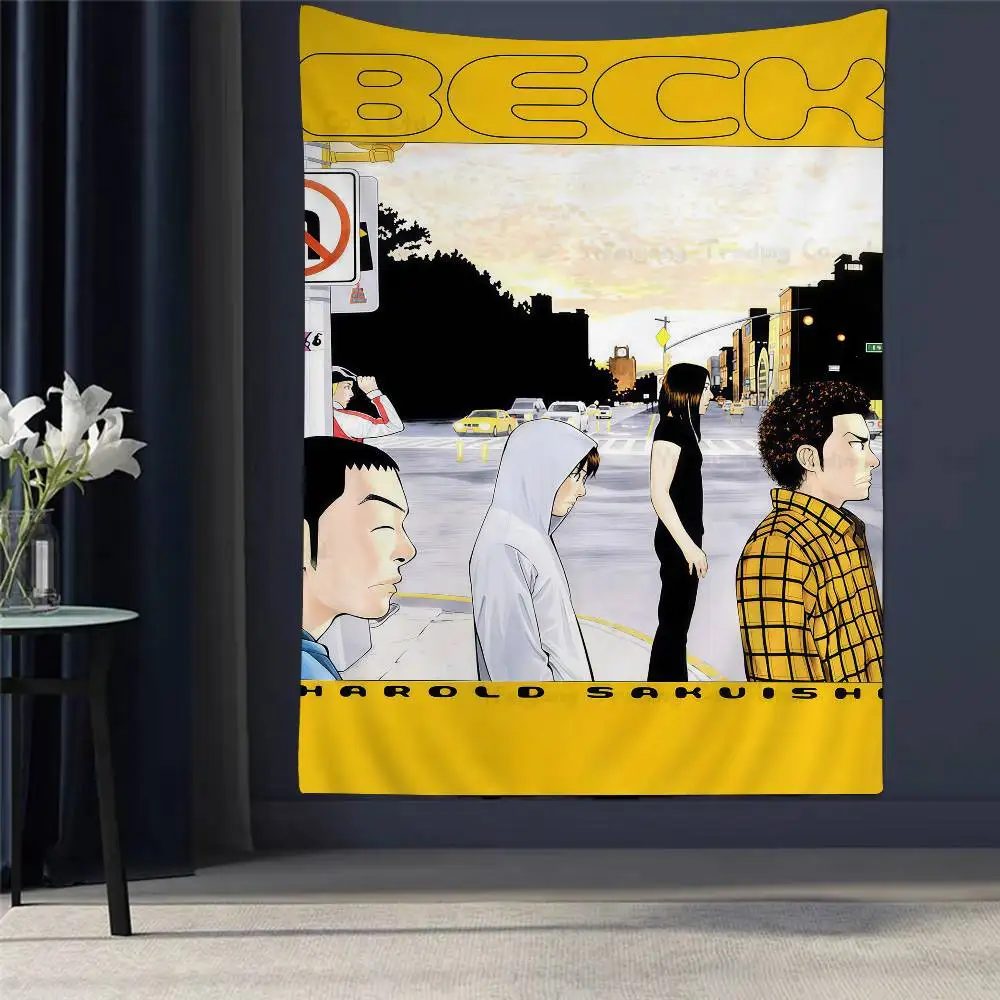 

Beck Mongolian Chop Squad Anime Hanging Bohemian Tapestry Wall Decoration Witchcraft Bohemian Hippie Cheap Hippie Wall Hanging