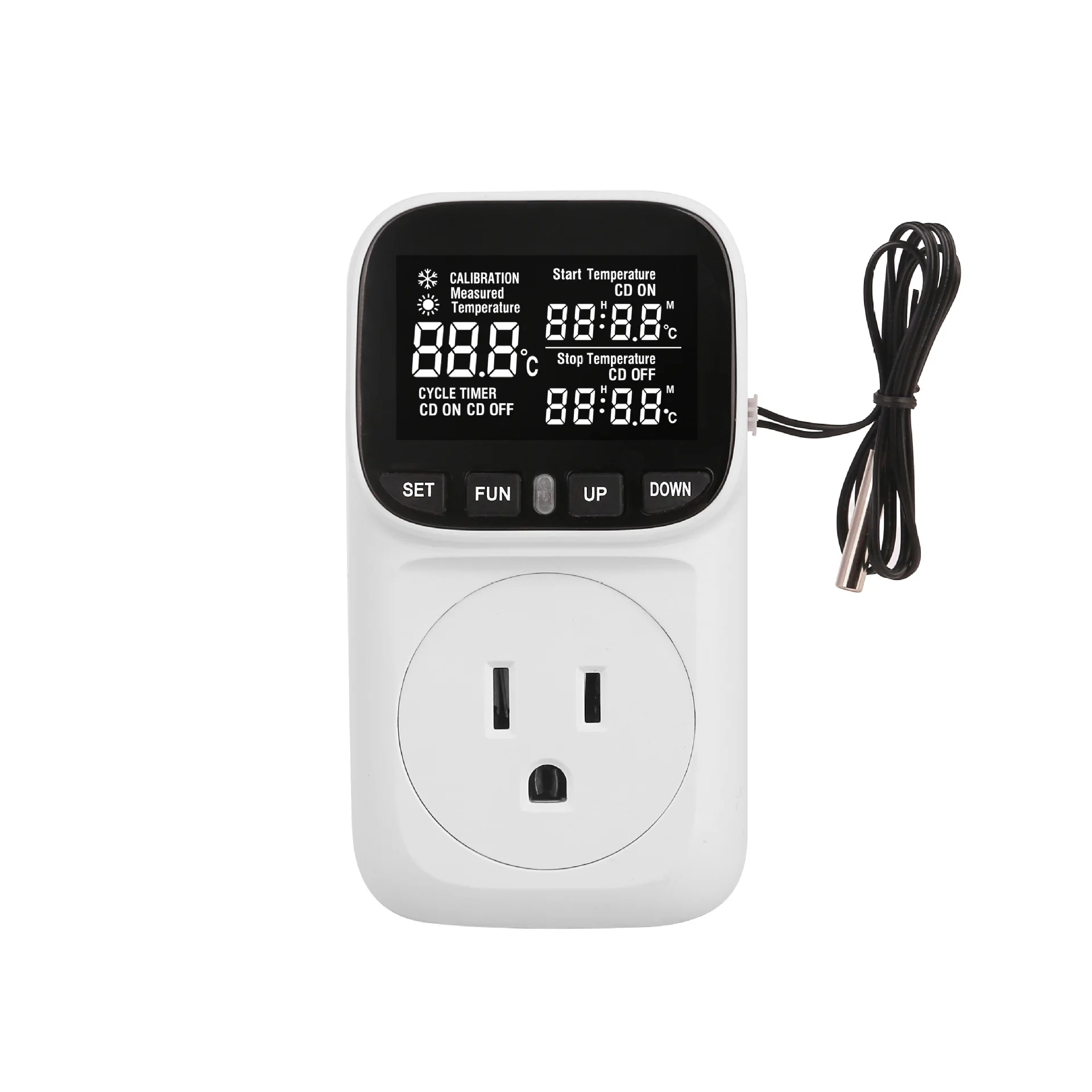 Backlight temperature control socket, temperature control switch control socket, countdown, greenhouse constant temperature