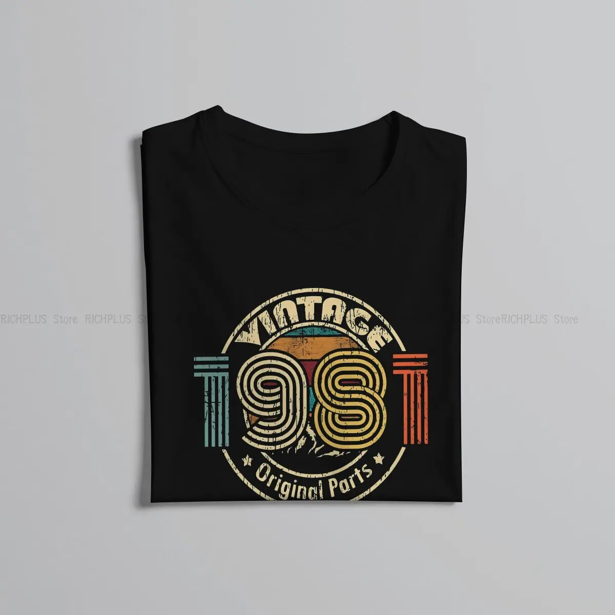 1981 TShirt Vintage Original Parts Classic T Shirt Homme Men Clothes Printing Trendy