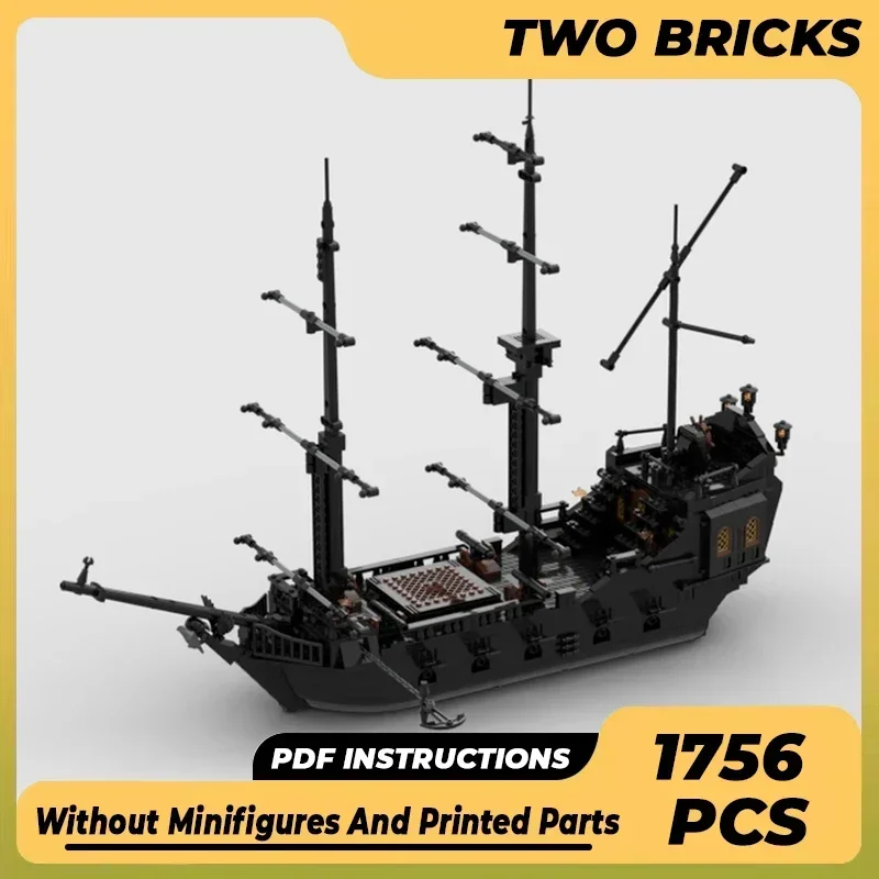 Moc Building Bricks Model Invincible Black Pearl Pirate Ship Technology Modular Blocks Gifts Christmas Toys DIY Sets Assembly