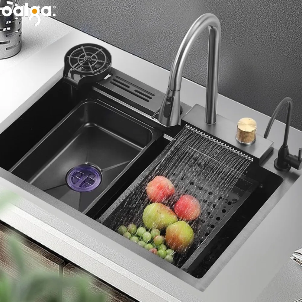 

Kitchen Sinks Stainless Steel Kitchen Sink with Drain Basket and Cutting Board Kitchen Fixture مطبخ غسالات أطباق 싱크대 싱크 CE EAC