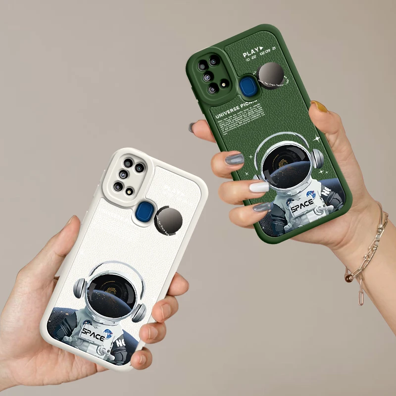 Чехол для телефона Spaceman для Samsung M31, S20, S21, S22, S23, FE PLUS, ультратонкий модный красивый кожаный мягкий защитный чехол