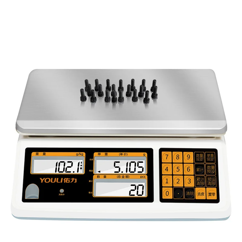 

High precision density 0.01g industrial weighing electronic scale 30kg commercial balance electric lone scale