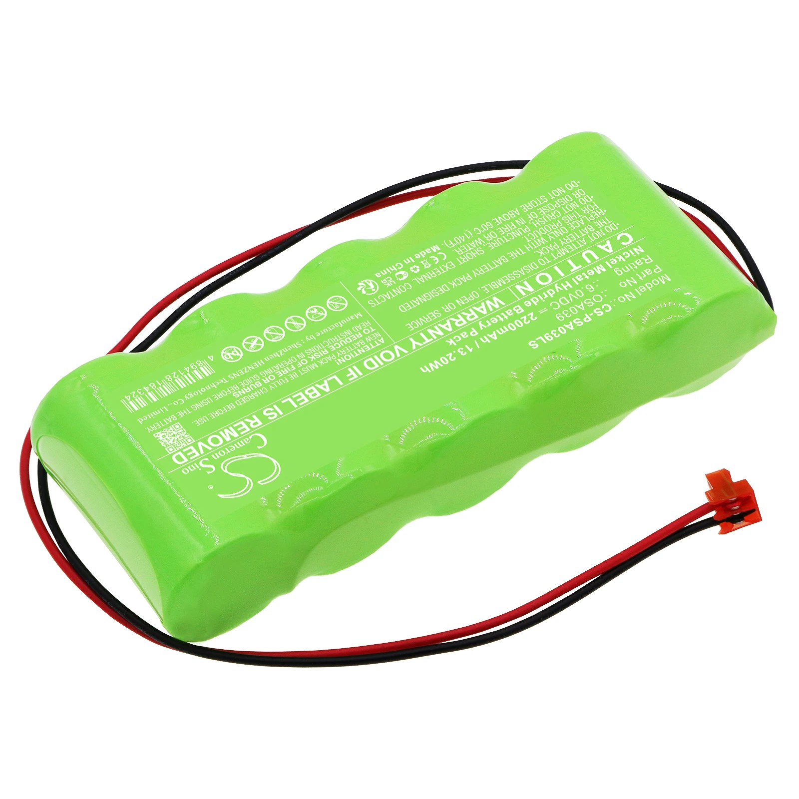 CS Replacement Battery For PowerSonic A13146-10 OSA039 2200mAh / 13.20Wh Equipment, Survey, Test Charger