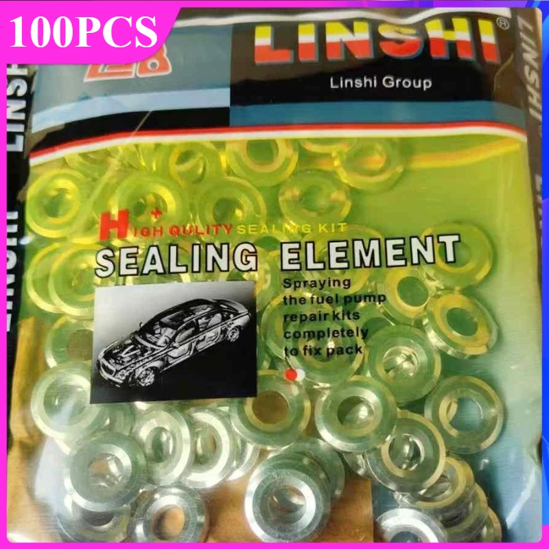 100PCS CRIN Injector Nozzle Seal Washer Gaskets For DENSO