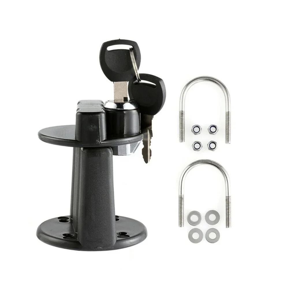 Universal Motorcycle Spare Oil Drum Bracket Bracket Holder Lock With Lock Cylinder Key 3 Liter 5 Liter Bracket