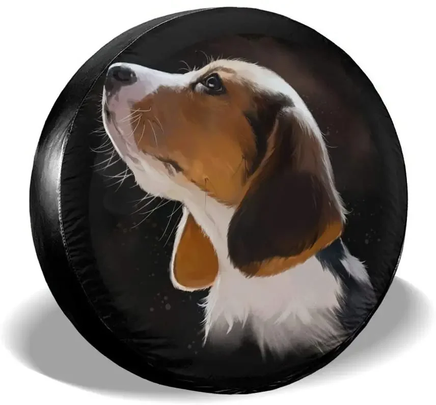 Delerain Beagle Puppy Spare Tire Covers for  RV Trailer SUV Truck and Many Vehicle, Wheel Covers Sun Protector Waterproof (1