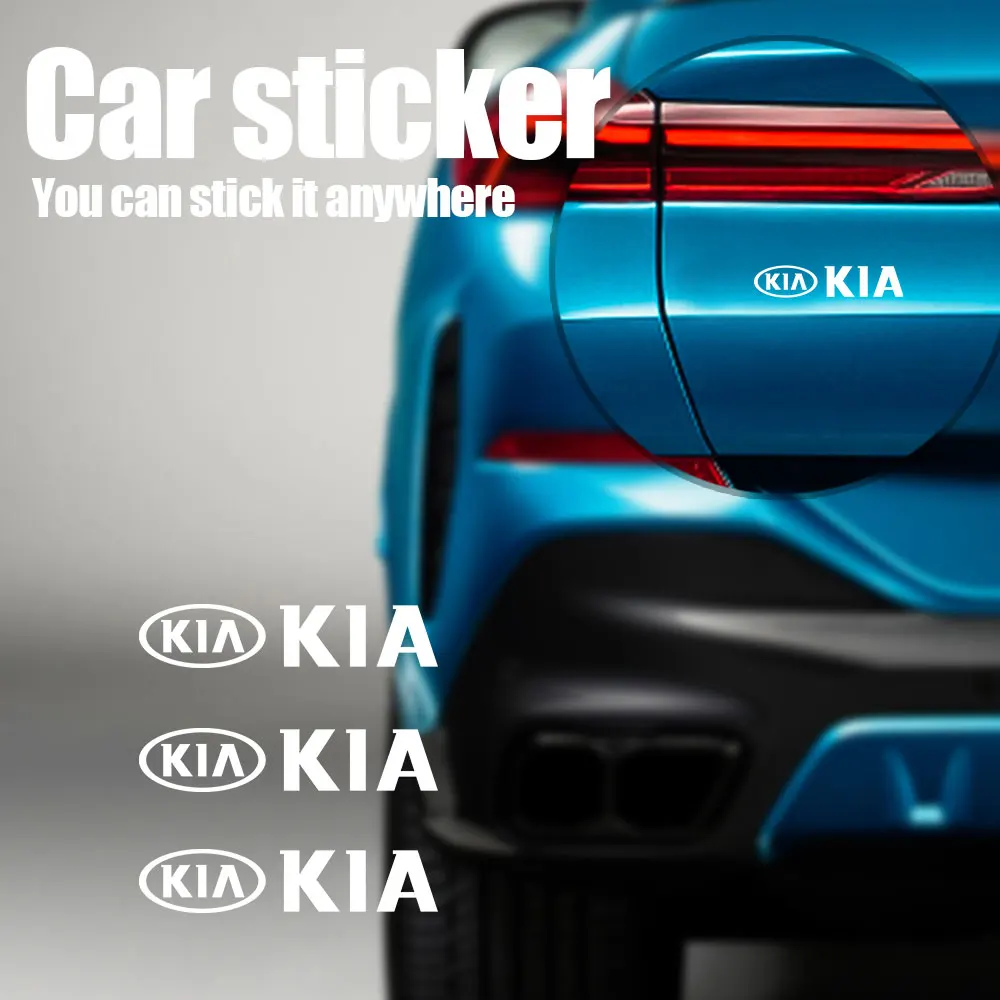 4 قطعة شعار سيارة PVC الجانب الجسم غطاء خزان الوقود شعار الجذع ملصق اكسسوارات لكيا سبورتاج ريو Ceed Morning K5 بيكانتو سورينتو #2