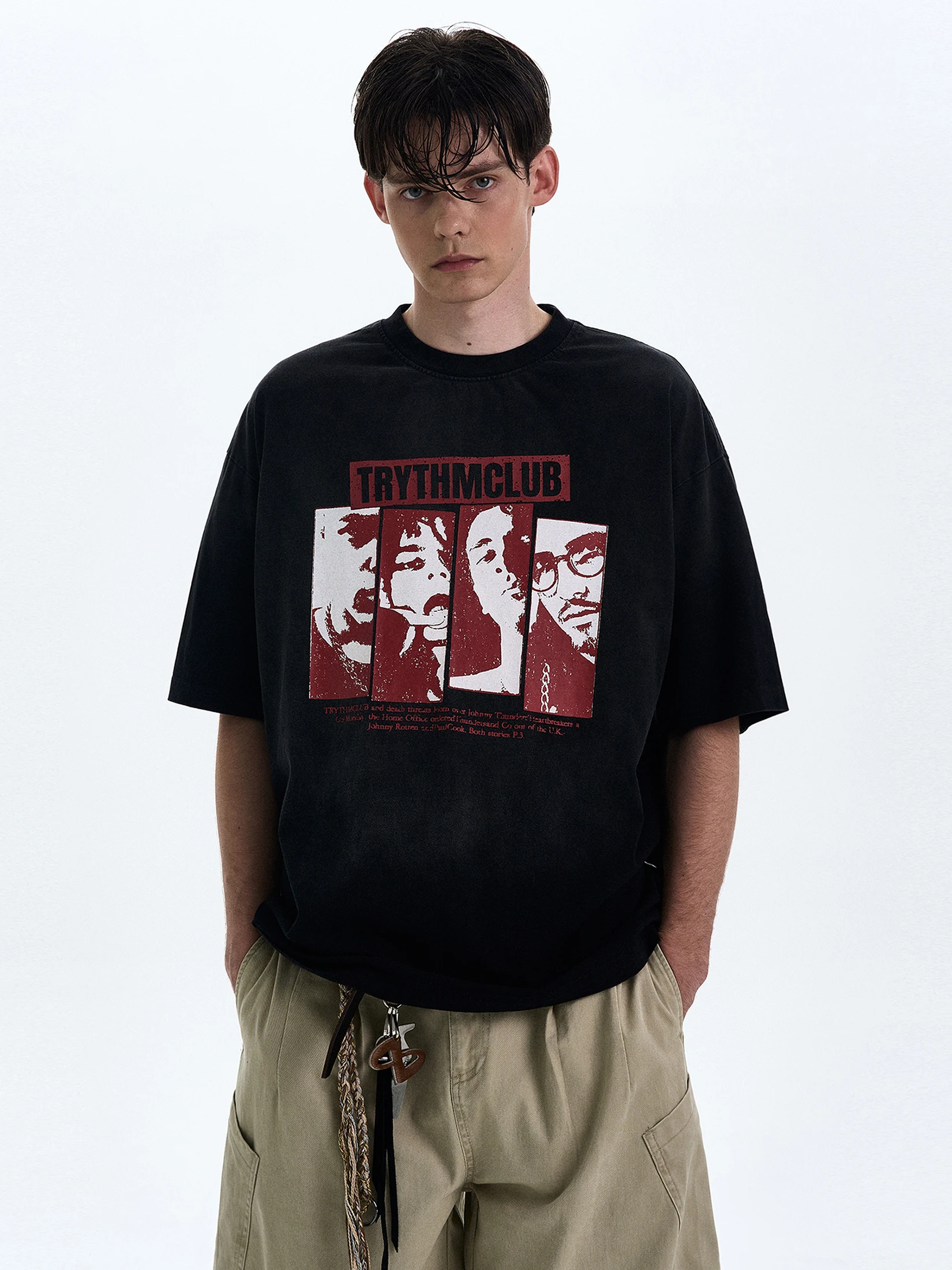 

Футболка MADWITCH с винтажным принтом American Waed ex Свободный повседневный дизайн ort Sve Модная хлопковая круглая футболка Ne