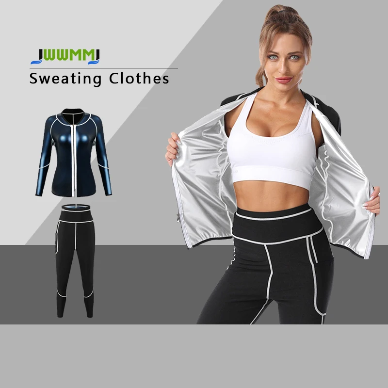 

1pcs Women's Sauna Suit for Weight Loss Boxing Exercise Sweatshirt And Sweatpants Set Fitness Sweat Suit for Enhanced Activity