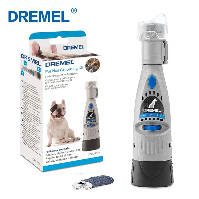 

Dremel 7020-PGK Pet Nail Grinder for Dog and Cat Quiet Electric Dog Nail File Care Set Safe Pet Nail Clippers Pet Supplies