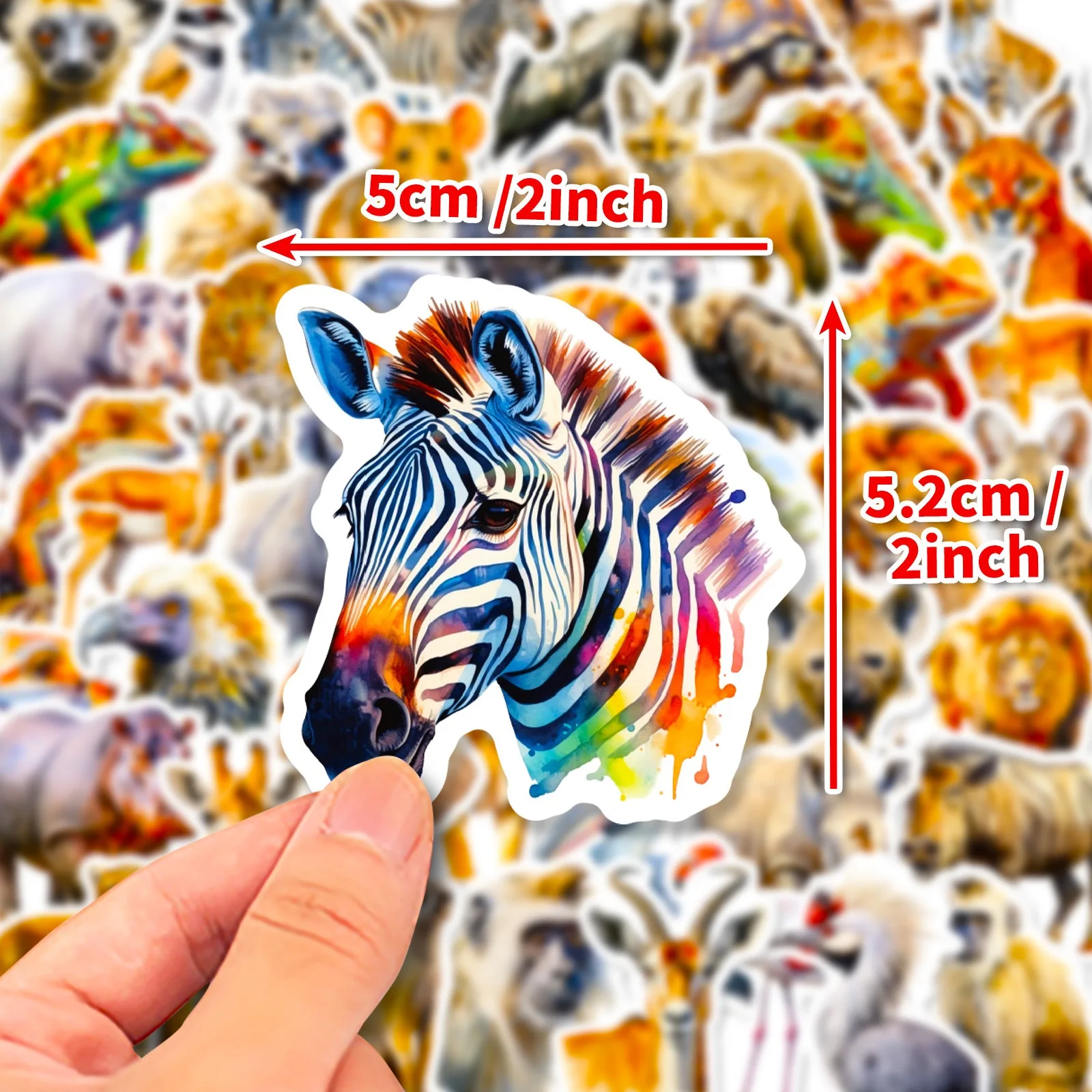 10/50pcs Jungle Zoo Wild Animal Stickers Aesthetic DIY Stationery Notebook Water Bottle Laptop Luggage Skateboard Sticker Toy