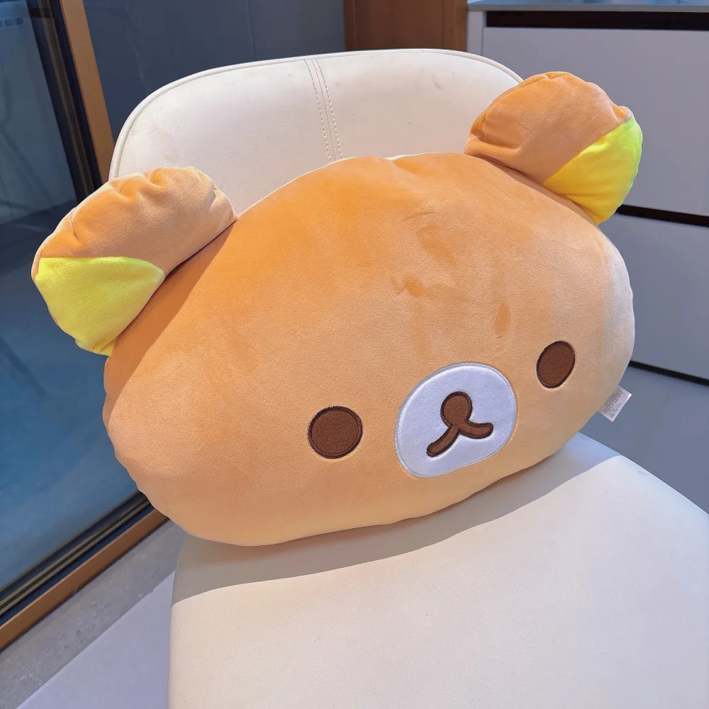 Cartoon Anime Rilakkuma Back Cushion Kawaii Bear Chick Shaped Pillow Soft Cuddly Pillow Cushion For Bed Sofa Gifts Girl