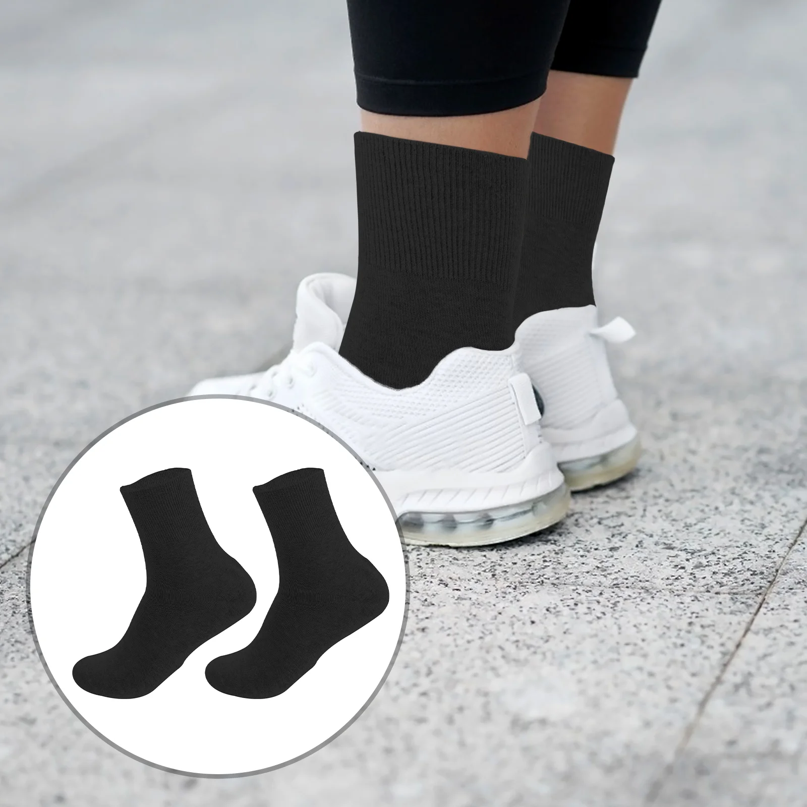 2 Pcs Sock Heel Socks Plantar Treatment Gel for Repair Cotton Moisturizing Feet Care Man