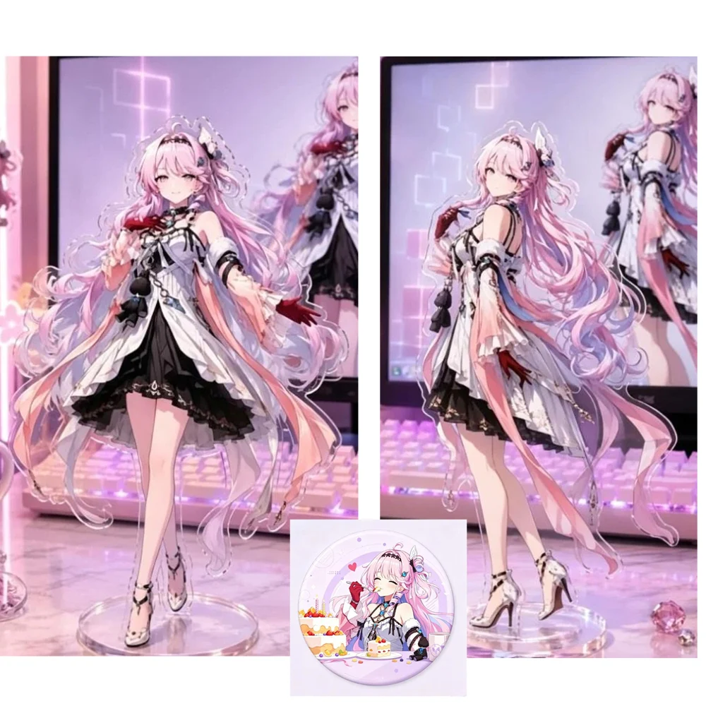 Game Wuthering Waves Denia Birthday Celebration Periphery Brand High Beauty Badge Desktop Standing Ornament Gift Collection