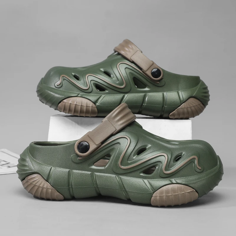 

Summer Beach Clogs For Men Outdoor Sandals EVA Soft Slippers New Design Slides Men Casual Shoes Male Beach Water Garden Sandals
