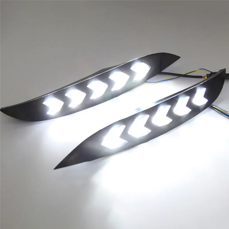 

Unique Car DRL Daytime Running Light LED Fog Lamp White Yellow Blue Light For Mazda Axela 2019-2020