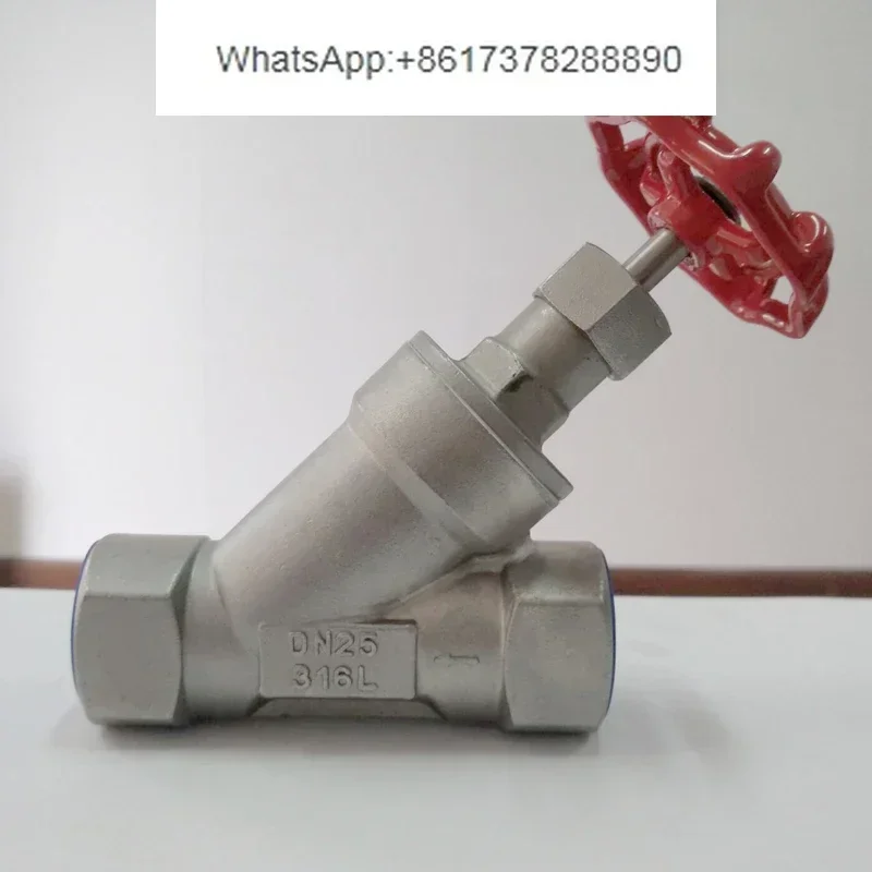 

Manual Angle Seat Valve 304 Stainless Steel Y-Threaded Quick Load, Welded DN15 20 25 32 40 50