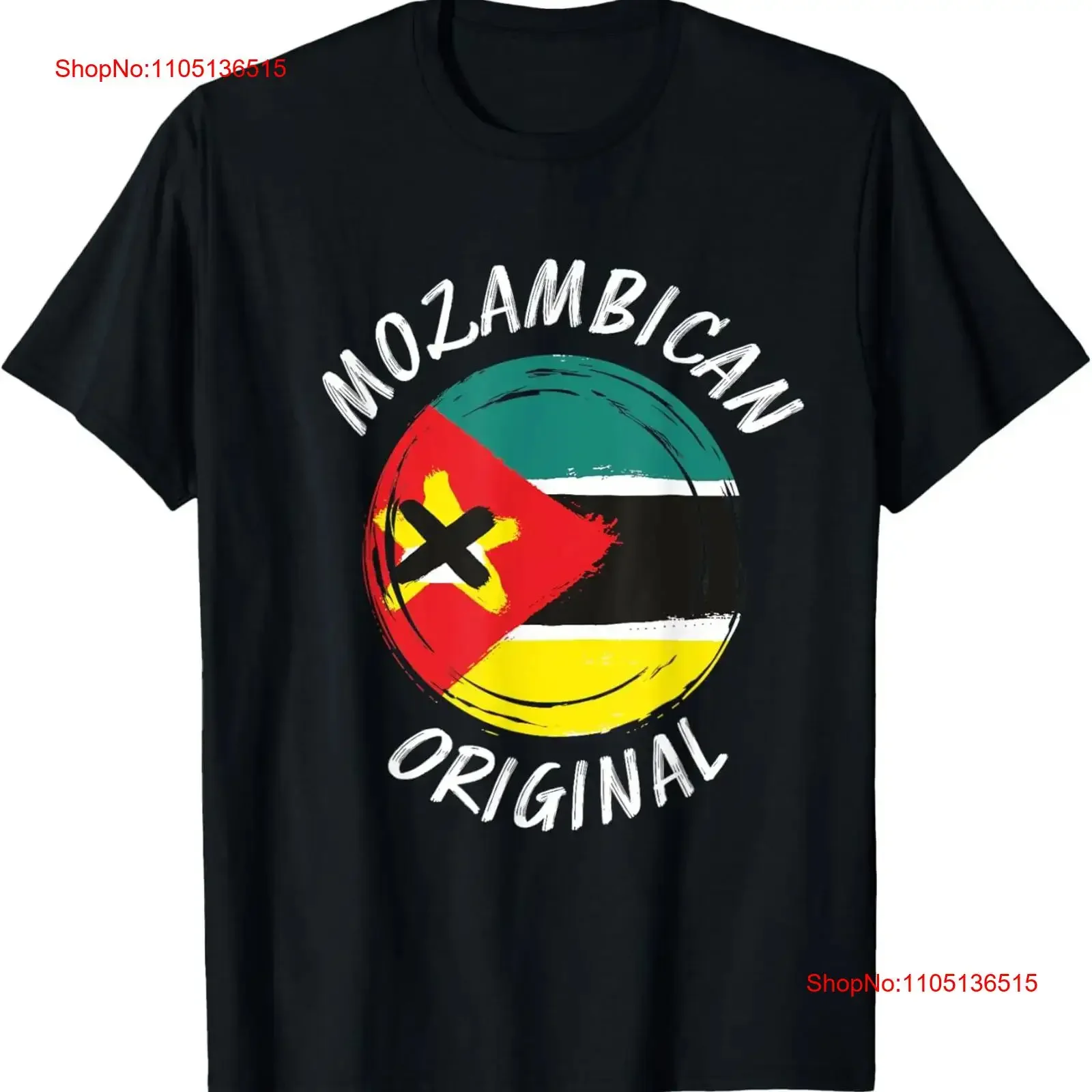 Mozambican Original T Shirt Mozambique Flag  vintage Washed graphic Comfortable homme Stretched streetwear Breathable