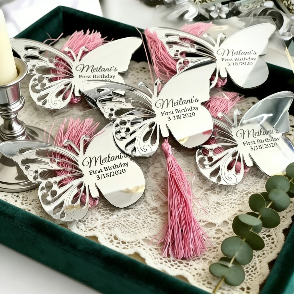 Personalisierte Schmetterlings-Acrylspiegel-Geschenke, Willkommensgeschenke, Geburtstagsgeschenke, Hochzeitsgeschenke, Brautjungferngeschenke
