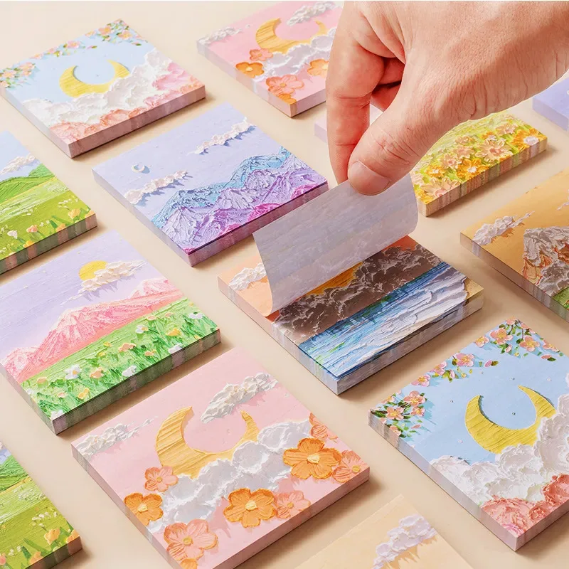 Beautiful Scenery Stickers Cute Colorful Cloud Stickers Journal Diary Scrapbooking Stationery Decoration Stickers