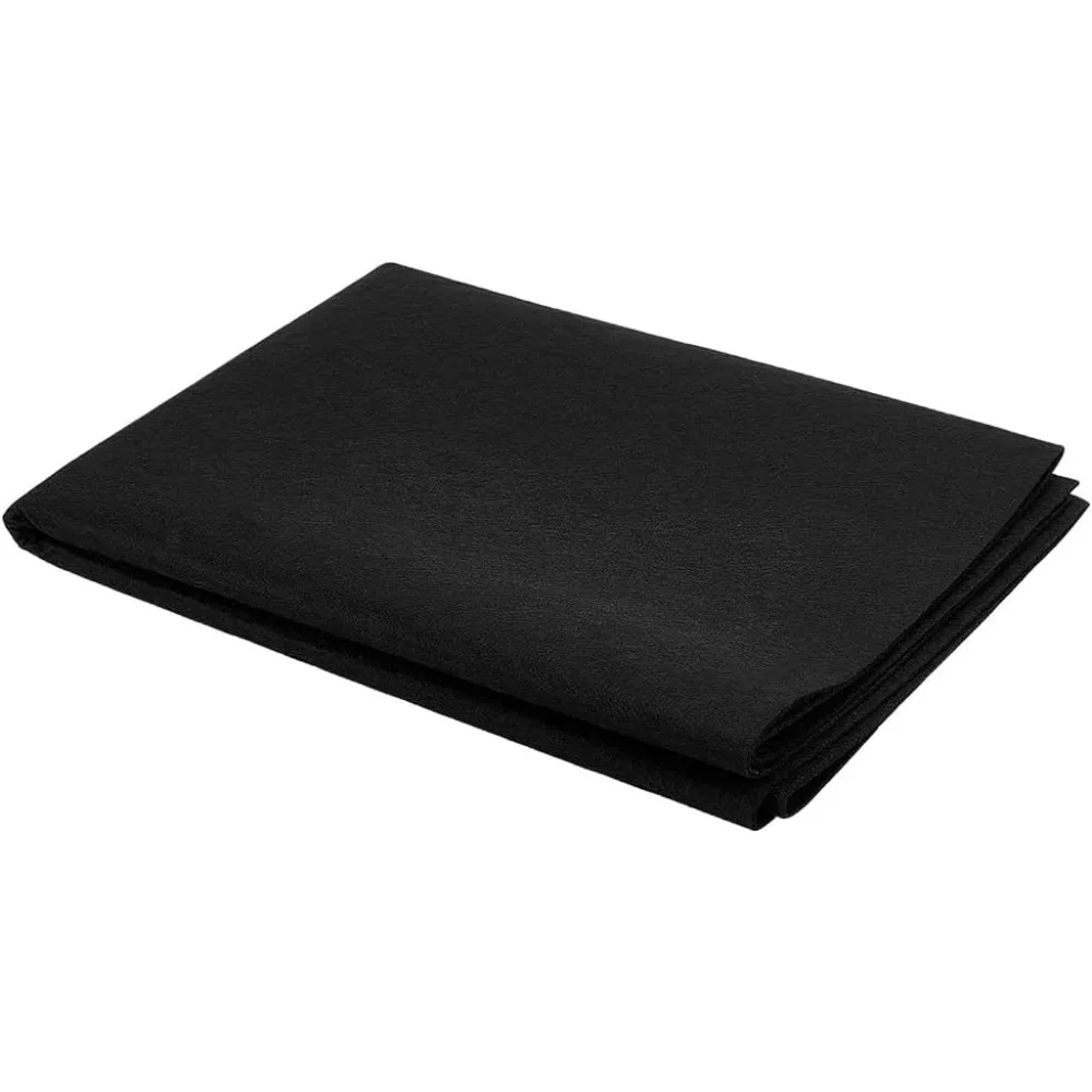 47x32inch Chinese Calligraphy Drawing Felt Mat, Black Xuan Paper Painting Felt Desk Pad for Practice Calligraphy Traditional